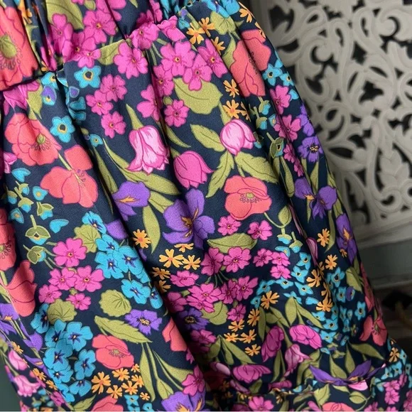 SHEIN Curve Boho Floral Mini Skirt Size 1X NWOT Bohemian Cottage Core - Picture 6 of 10